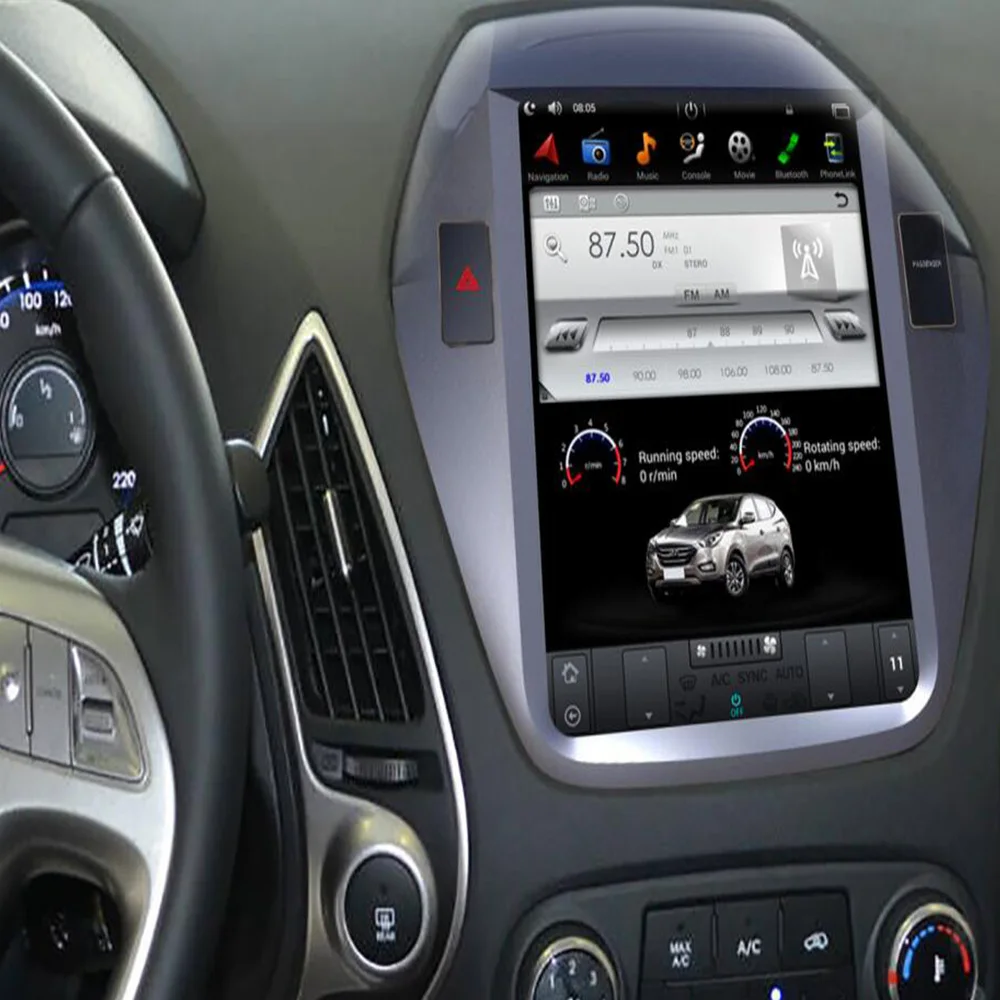 10 4 "Tesla Тип Android 9 0 7 1 подходит HYUNDAI TUCSON IX35 2009 2010 2011 2012 2013 2014 автомобильный DVD плеер