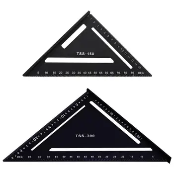 15/30cm Metric Aluminum Alloy Triangle Angle Ruler Protractor Woodworking Measurement Tool Quick Read Square Layout Gauge
15/30cm Metric Aluminum Alloy Triangle Angle Ruler Protractor Woodworking Measurement Tool Quick Read Square Layout Gauge