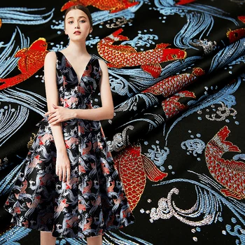 Jacquard clothing fabric fashion women's dress fabrics DIY colthing sewing materials fabric for light luxury dresses or kimono
Jacquard clothing fabric fashion women's dress fabrics DIY colthing sewing materials fabric for light luxury dresses or kimono