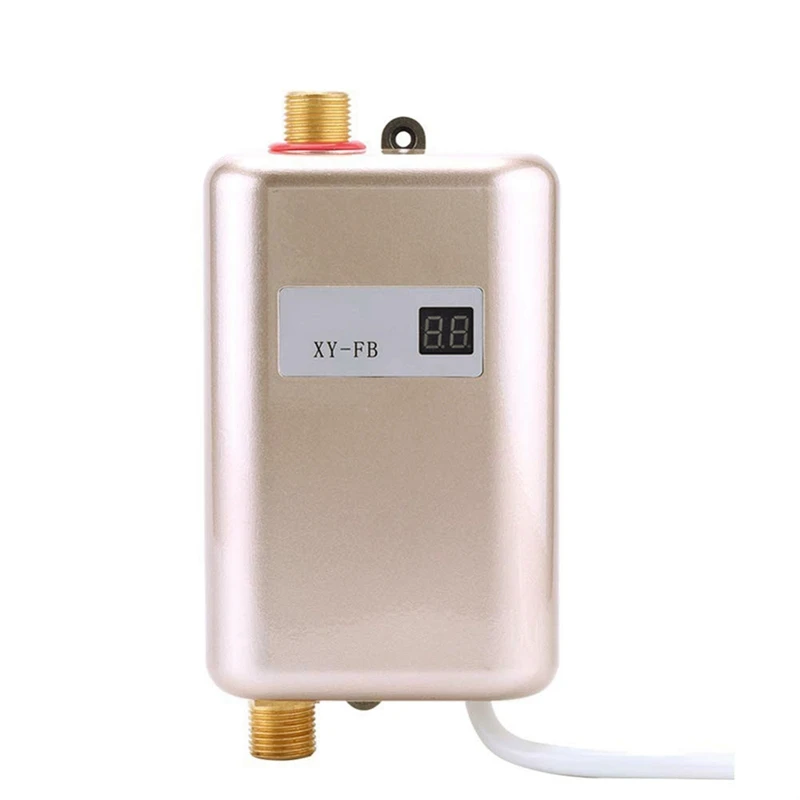 3800W Mini Electric Water Heater Instant Electric Water Heater Instant Electric Water Heating Shower 3 Seconds Hot EU Plug Gold
3800W Mini Electric Water Heater Instant Electric Water Heater Instant Electric Water Heating Shower 3 Seconds Hot EU Plug Gold