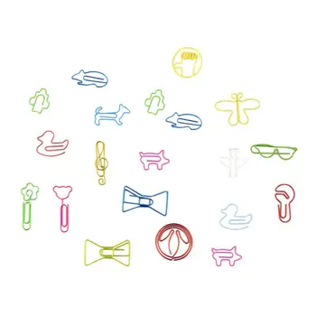 20PCS Adorable Animal Shape Paper Clips Metal Card File Note Mark Bookmark Clips for Home Office School (Random Style and Color)
20PCS Adorable Animal Shape Paper Clips Metal Card File Note Mark Bookmark Clips for Home Office School (Random Style and Color)