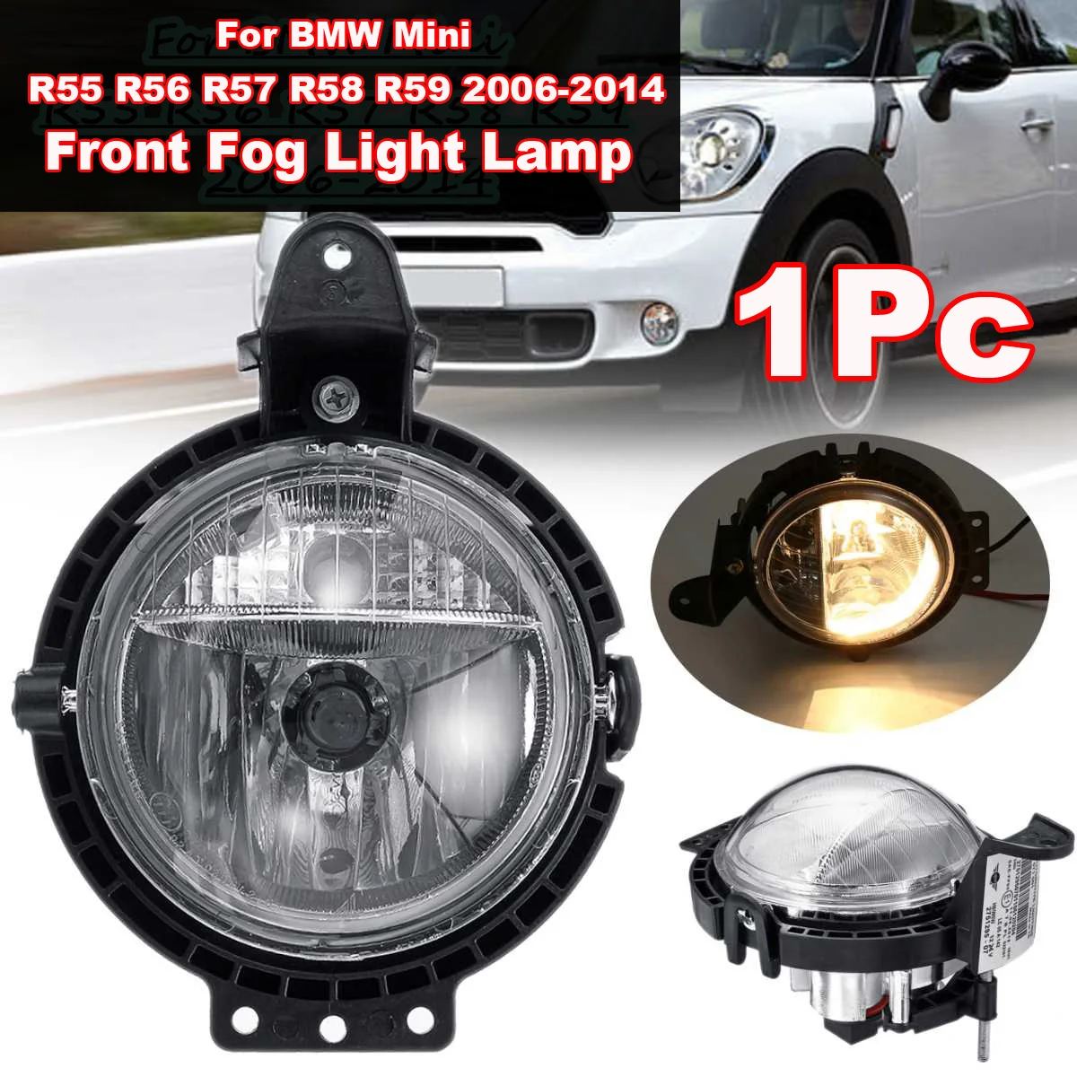 Auto Car Front Fog Light Lamp 12V Light Bulb UV Protection For BMW MINI COOPER R55 R56 R57 R58 R59 2007-2015 Fog Light
Auto Car Front Fog Light Lamp 12V Light Bulb UV Protection For BMW MINI COOPER R55 R56 R57 R58 R59 2007-2015 Fog Light