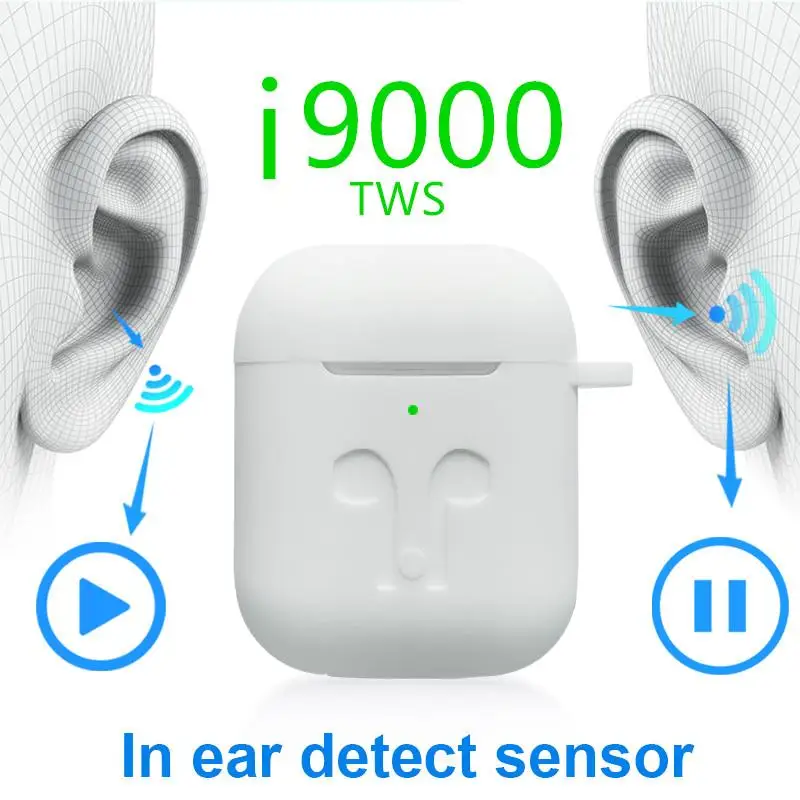 

Original i9000 TWS in-ear pop-up Wireless Earphones 8D Super Bass Bluetooth 5.0 Headset Aire 2 Earplug PK i200 i500 TWS