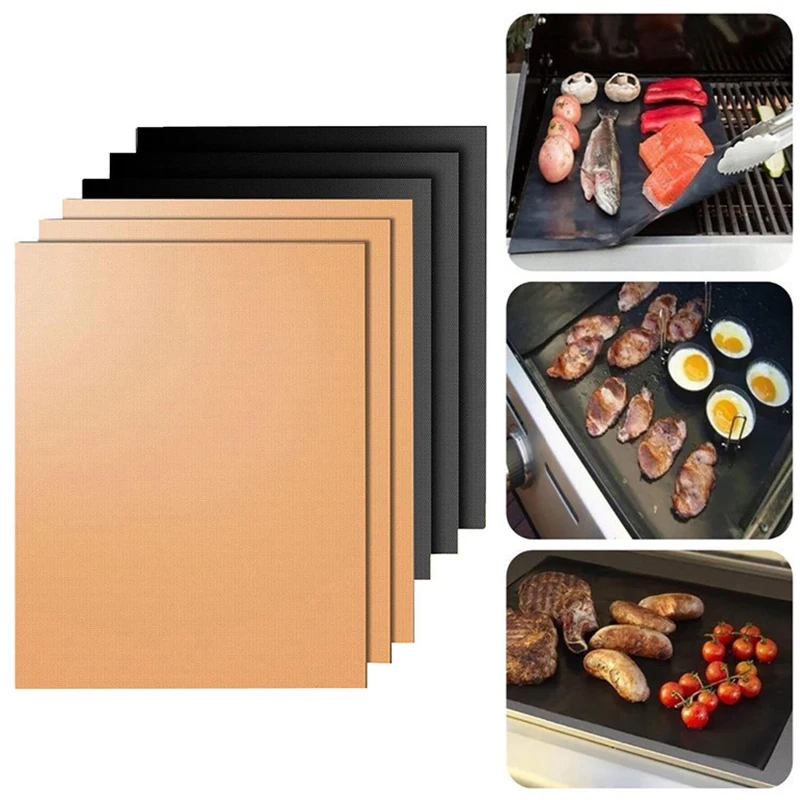 Kitchen Tools Cooking Easily Cleaned Non-stick Popular Baking Mat Heat Resistance Grill Mat 2PCS/Set Teflon BBQ Grilling Sheet
Kitchen Tools Cooking Easily Cleaned Non-stick Popular Baking Mat Heat Resistance Grill Mat 2PCS/Set Teflon BBQ Grilling Sheet