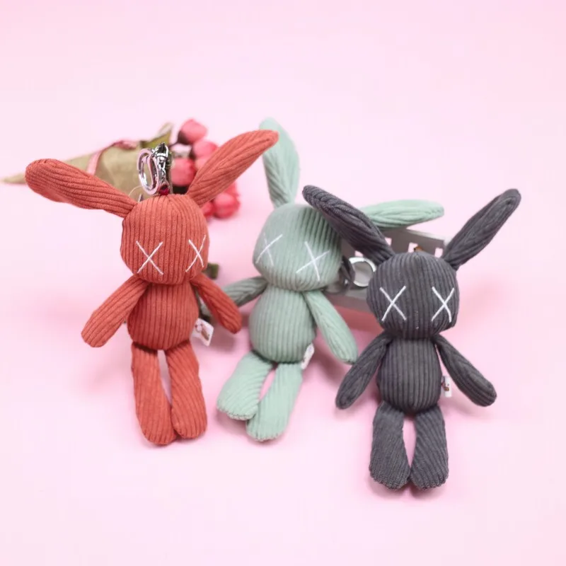 

new creative Soft popular Cute long-eared rabbit keychain plush pendant bag jewelry high quality Soothing doll christmase gift