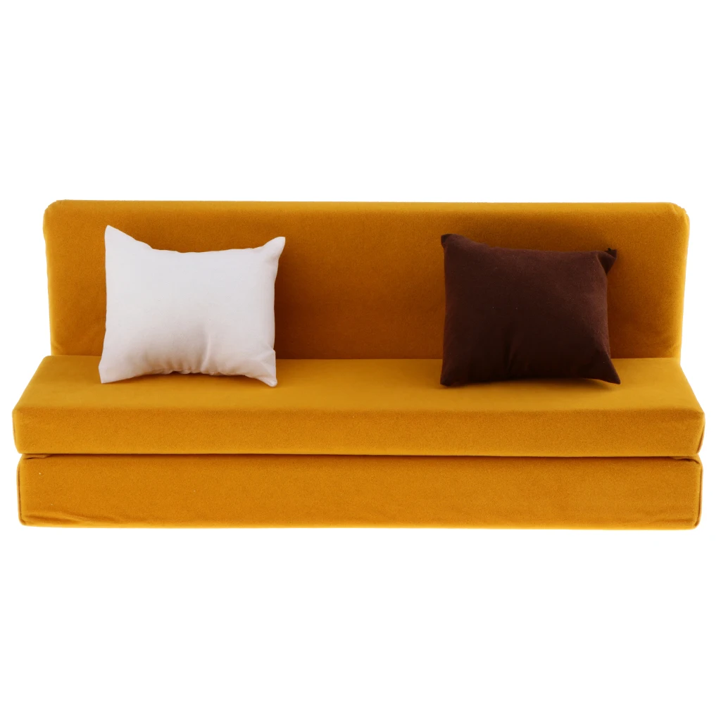 1/6 Scale Long Sofa Furniture with Cushions for 12'' Action Figure Gray Couch Furniture for Hot Toys Sideshow Figure 1/6 Scale Long Sofa Furniture with Cushions for 12'' Action Figure Gray Couch Furniture for Hot Toys Sideshow Figure