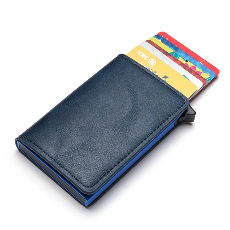 ZOVYVOL 2021 Men and Women Colorful PU Fashion Aluminum Box RFID Case Holder New Arrival Card Protector Safety Wallet | Багаж и сумки