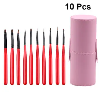10PCS UV Glue Gel Nail Art Pen Multipurpose Manicure Dotting Painting Brush with PVC Bag Salon Tools Home for Women
10PCS UV Glue Gel Nail Art Pen Multipurpose Manicure Dotting Painting Brush with PVC Bag Salon Tools Home for Women