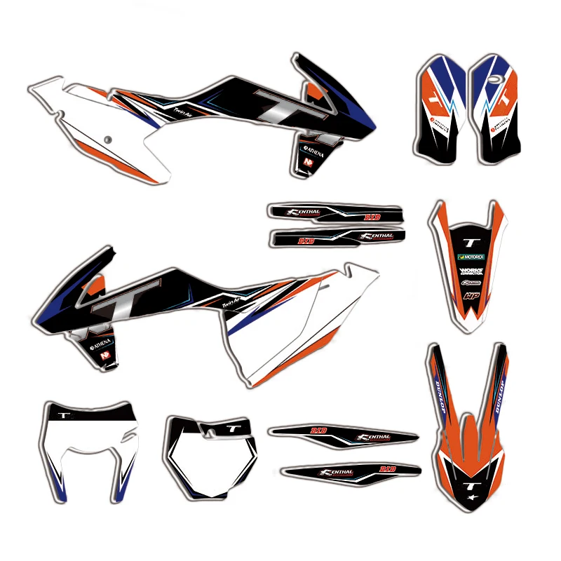 Team Background Graphic Motorcycle Decal Sticker for KTM SX SXF XC XCF 2016-2018 EXC EXCF XCW 2017-2019 125 250 350 450
Team Background Graphic Motorcycle Decal Sticker for KTM SX SXF XC XCF 2016-2018 EXC EXCF XCW 2017-2019 125 250 350 450