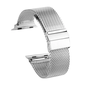 38MM/42MM Stainless Steel Watch Band with Bracelet Clasp Flexible Mesh Replacement Case Business Silver Wrist Strap 2019 New
38MM/42MM Stainless Steel Watch Band with Bracelet Clasp Flexible Mesh Replacement Case Business Silver Wrist Strap 2019 New