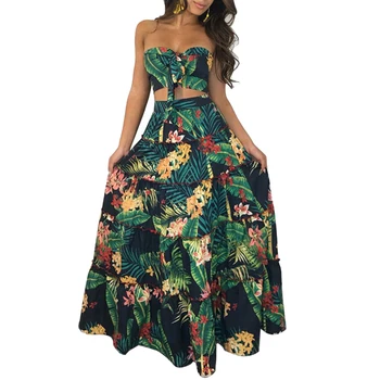 Women print ruffle crop top women tops long skirt 2 piece set for female women summer beach two pieces sets skirts women set 
Women print ruffle crop top women tops long skirt 2 piece set for female women summer beach two pieces sets skirts women set