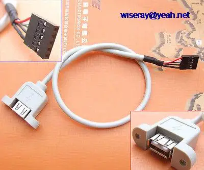 DHL/EMS 100PCS 40CM CABLE LEAD USB FEMALE TO 5 Pin FEMALE SOCKET PC Computer Panel fixed-A7
DHL/EMS 100PCS 40CM CABLE LEAD USB FEMALE TO 5 Pin FEMALE SOCKET PC Computer Panel fixed-A7