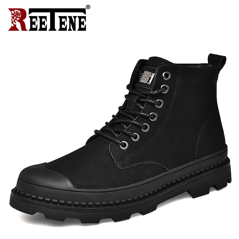 Warm Winter Men Boots Genuine Leather Lace Up Ankle Boots Men High Quality Winter Work Shoes Men Casual Plush Men Snow Boots 
Warm Winter Men Boots Genuine Leather Lace Up Ankle Boots Men High Quality Winter Work Shoes Men Casual Plush Men Snow Boots