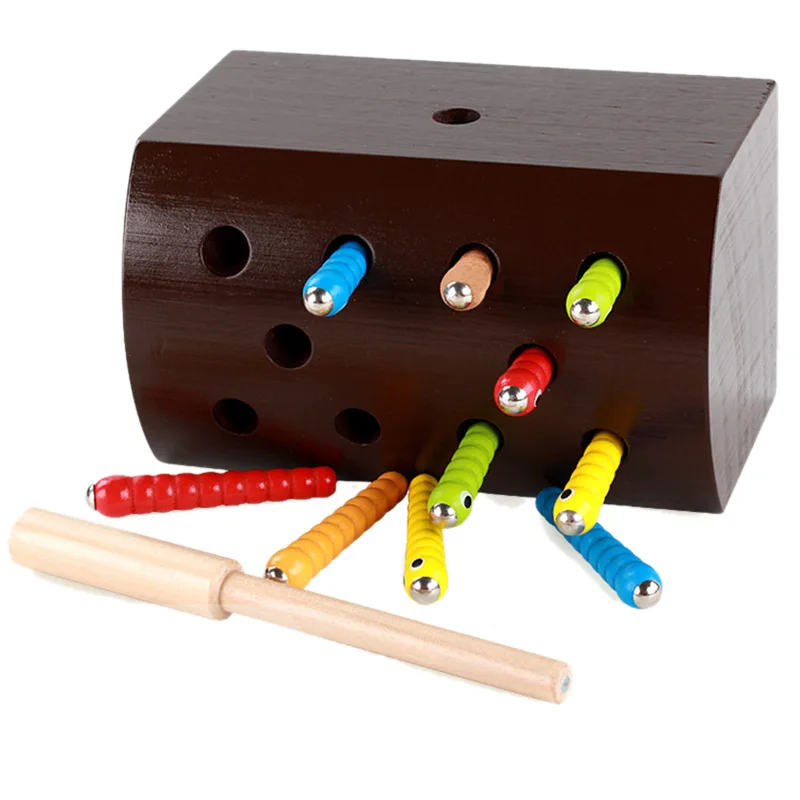 Baby Wooden Magnetic Toy Catching Worms Colorful Insects Catching Insects Exploring Skills Education Early Learning Toy
Baby Wooden Magnetic Toy Catching Worms Colorful Insects Catching Insects Exploring Skills Education Early Learning Toy