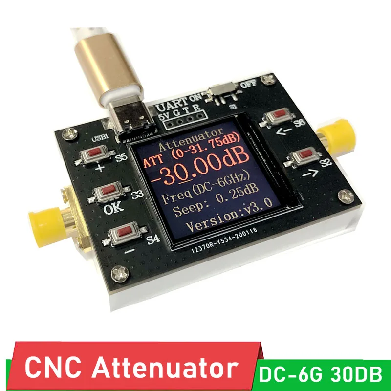 DC-6GHZ 30DB цифровой аттенюатор программируемый модуль аттенюатора шаг 0.25db