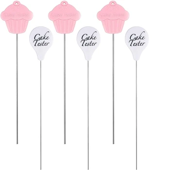 6 Pieces Stainless Steel Cake Probe Cake Tester Needles Reusable Metal Cake Probe Cake Testing Needles for Kitchen Home
6 Pieces Stainless Steel Cake Probe Cake Tester Needles Reusable Metal Cake Probe Cake Testing Needles for Kitchen Home