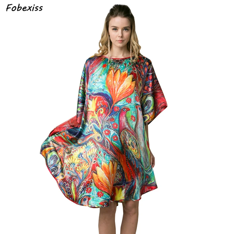 100% Mulberry Silk Satin Bathrobe Loose Type Floral Print Half Sleeve O Neck Dressing Gown Elegant Vintage Silk Bridal Robes
100% Mulberry Silk Satin Bathrobe Loose Type Floral Print Half Sleeve O Neck Dressing Gown Elegant Vintage Silk Bridal Robes
