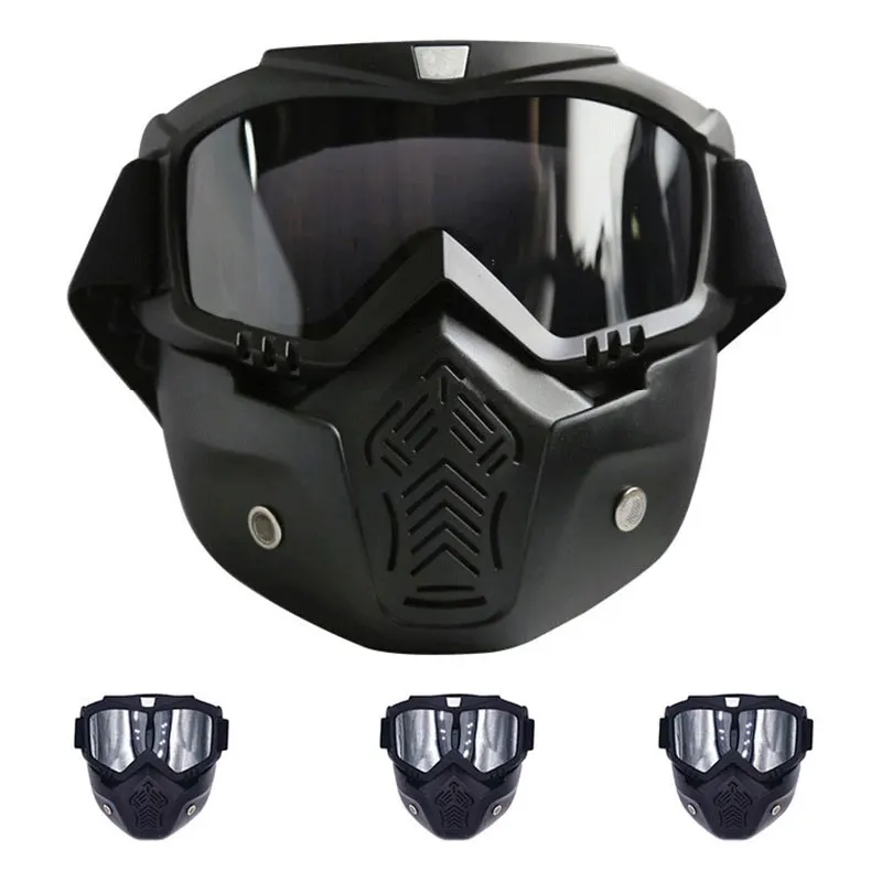 Detachable Motorcycle Face Mask Goggles Modular Mask Motorbike Open Face Goggle Half Helmet Vintage Helmets Glasses 
Detachable Motorcycle Face Mask Goggles Modular Mask Motorbike Open Face Goggle Half Helmet Vintage Helmets Glasses