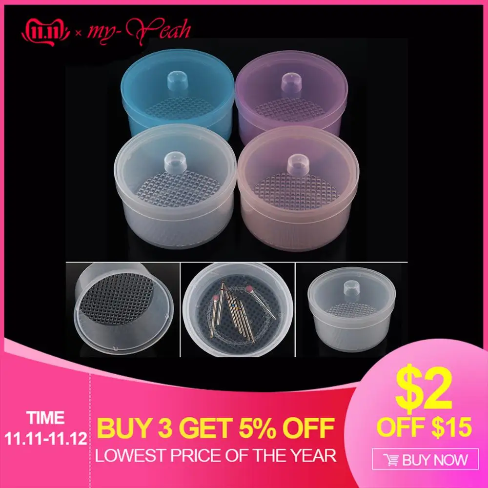 4 Colors Nail Art Drill Bit Sterilizer Cleaning Storage Box Alcohol Disinfection Manicure Tool With Filter Clean Nail Case
4 Colors Nail Art Drill Bit Sterilizer Cleaning Storage Box Alcohol Disinfection Manicure Tool With Filter Clean Nail Case