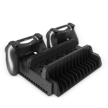 Multi-function Game Console Stand Support Base Cooling Fan Cooler Controller Charger Games CD Disc Holder Rack for PS4/Pro/Slim
Multi-function Game Console Stand Support Base Cooling Fan Cooler Controller Charger Games CD Disc Holder Rack for PS4/Pro/Slim