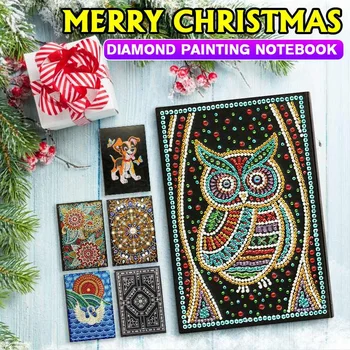 64 Pages Diamond Painting Notebook Special Shaped Flower Mandala Patterns A5 Diary Book Embroidery Gift DIY
64 Pages Diamond Painting Notebook Special Shaped Flower Mandala Patterns A5 Diary Book Embroidery Gift DIY
