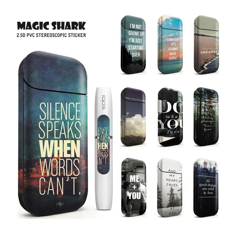 Magic Shark Fashion Stereo Printing Film Cover PVC for IQOS 2.4 Plus Skin Case Electronic Cigarette Protective Sticker
Magic Shark Fashion Stereo Printing Film Cover PVC for IQOS 2.4 Plus Skin Case Electronic Cigarette Protective Sticker