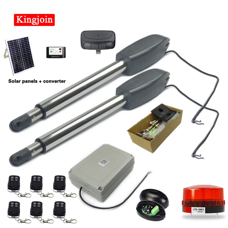 400KG 2.5M Remote Control Solar Operator Automatic swing gate opener 220v door Opening Motor Electronic Swing Arm Gate Opener
400KG 2.5M Remote Control Solar Operator Automatic swing gate opener 220v door Opening Motor Electronic Swing Arm Gate Opener