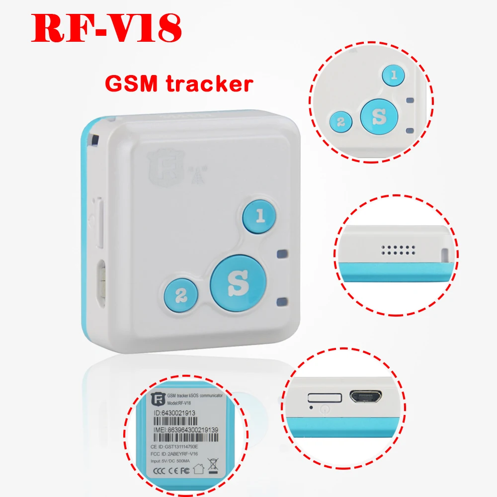 Mini Kids GPS Tracker Personal Child GPS Locator RF-V18 with Watch Wristband Real Time Tracking Free APP Tracking
Mini Kids GPS Tracker Personal Child GPS Locator RF-V18 with Watch Wristband Real Time Tracking Free APP Tracking