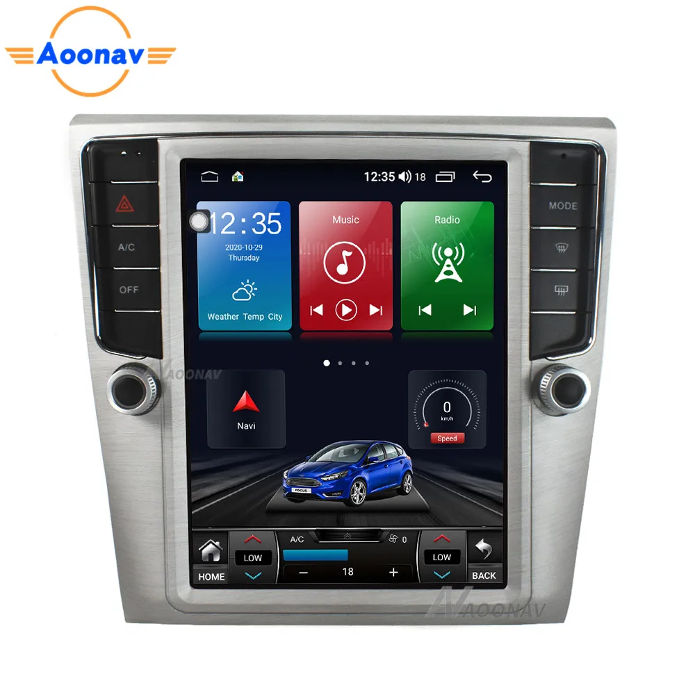Автомагнитола для Volkswagen VW magotan Tesla мультимедийный плеер 2DIN с GPS-Навигатором Android 10 0