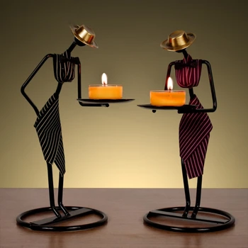 6 Types Nordic Metal Candlestick Abstract Character Waiter Shaped Sculpture Candle Holder Handmade Figurines Home Decoration
6 Types Nordic Metal Candlestick Abstract Character Waiter Shaped Sculpture Candle Holder Handmade Figurines Home Decoration