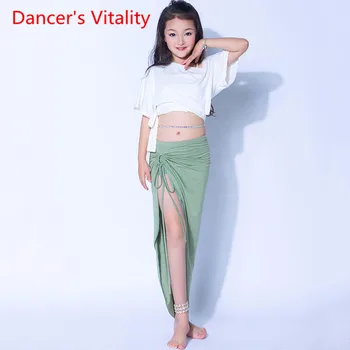 Dance Performance Dress Children's Solid Color Belly Dance Skirt Girl's training Suit Off ShoulderTop Set Kids Oriental DanceSET
Dance Performance Dress Children's Solid Color Belly Dance Skirt Girl's training Suit Off ShoulderTop Set Kids Oriental DanceSET