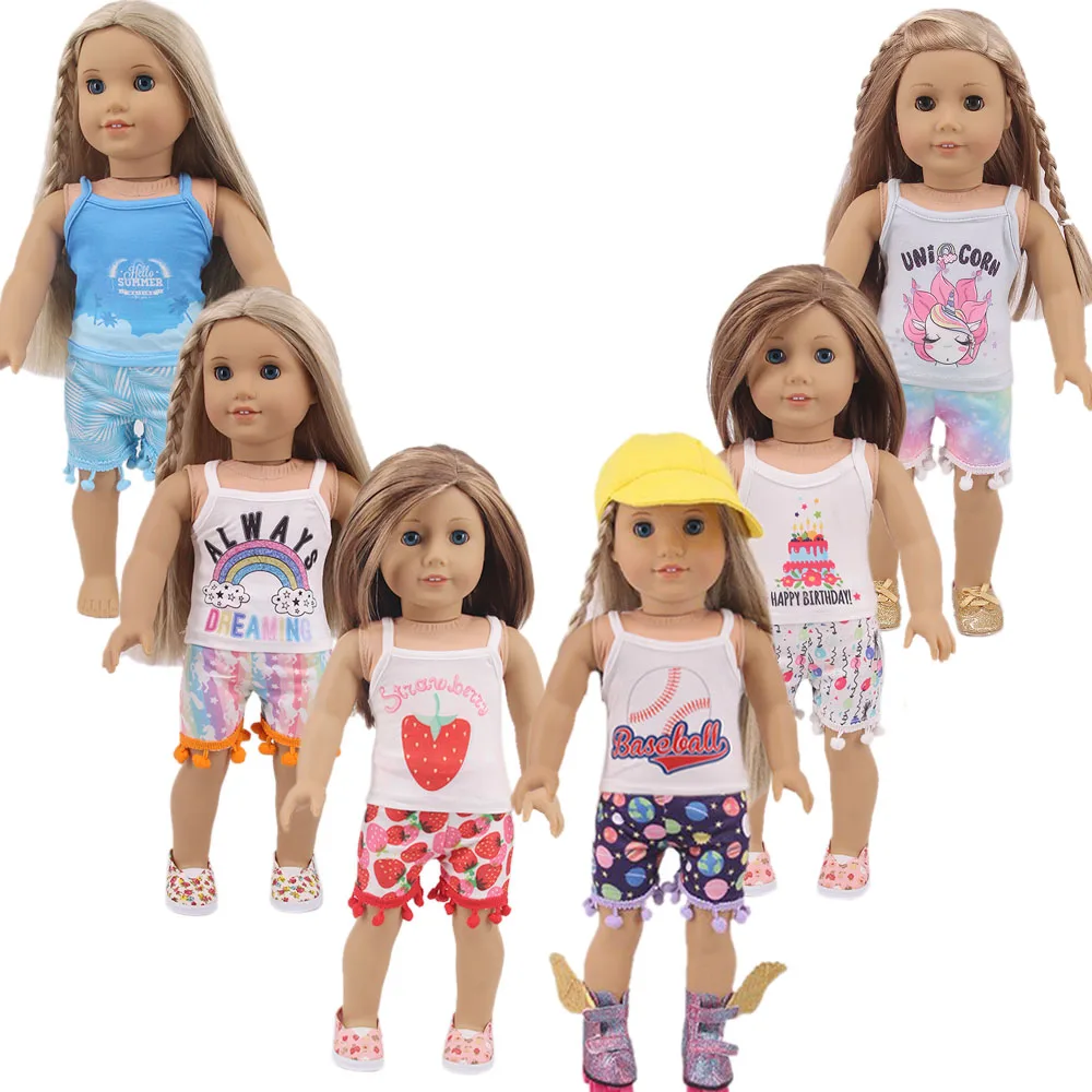 Fit 18 inch Doll Clothes Born New Baby 43cm American OG Girl Cake and Strawberry Top, Shorts and Clothes For Baby Birthday Gift
Fit 18 inch Doll Clothes Born New Baby 43cm American OG Girl Cake and Strawberry Top, Shorts and Clothes For Baby Birthday Gift
