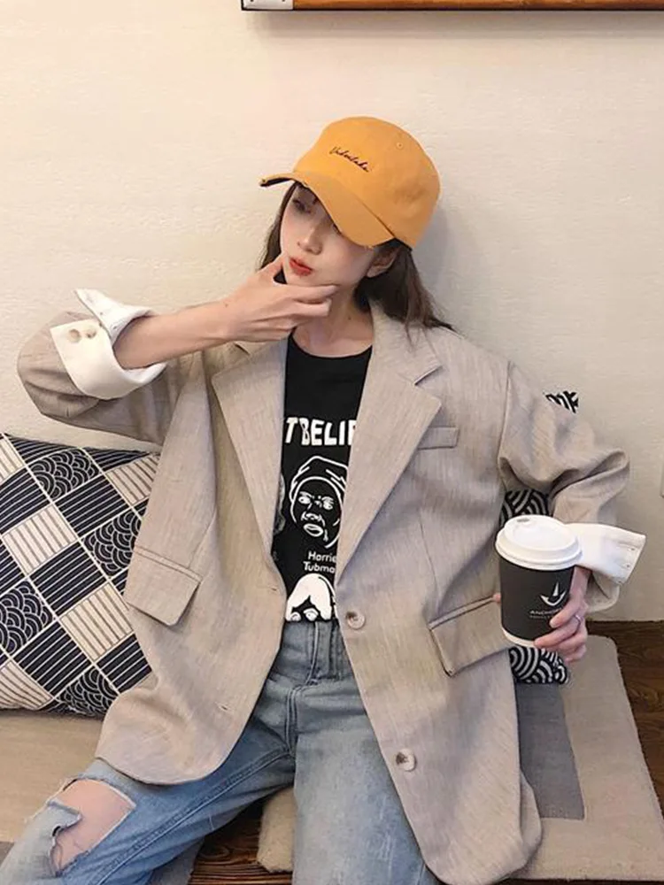 2019 Spring Clothing Korean-style Online Celebrity Casual Long Sleeve Small Suit Women's Loose-Fit Versatile CHIC Hong Kong Flav
2019 Spring Clothing Korean-style Online Celebrity Casual Long Sleeve Small Suit Women's Loose-Fit Versatile CHIC Hong Kong Flav