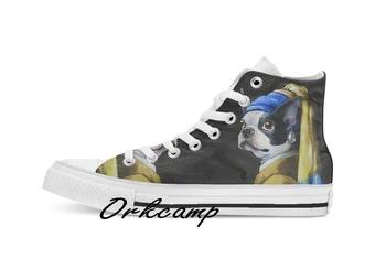 With a Pearl Earring Custom Casual High Top lace-up Canvas shoes sneakers Drop shipping
With a Pearl Earring Custom Casual High Top lace-up Canvas shoes sneakers Drop shipping