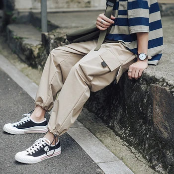 Men's casual pants 2019 autumn and winter new Japanese couple loose tooling casual pants young people fashion men's clothing 
Men's casual pants 2019 autumn and winter new Japanese couple loose tooling casual pants young people fashion men's clothing