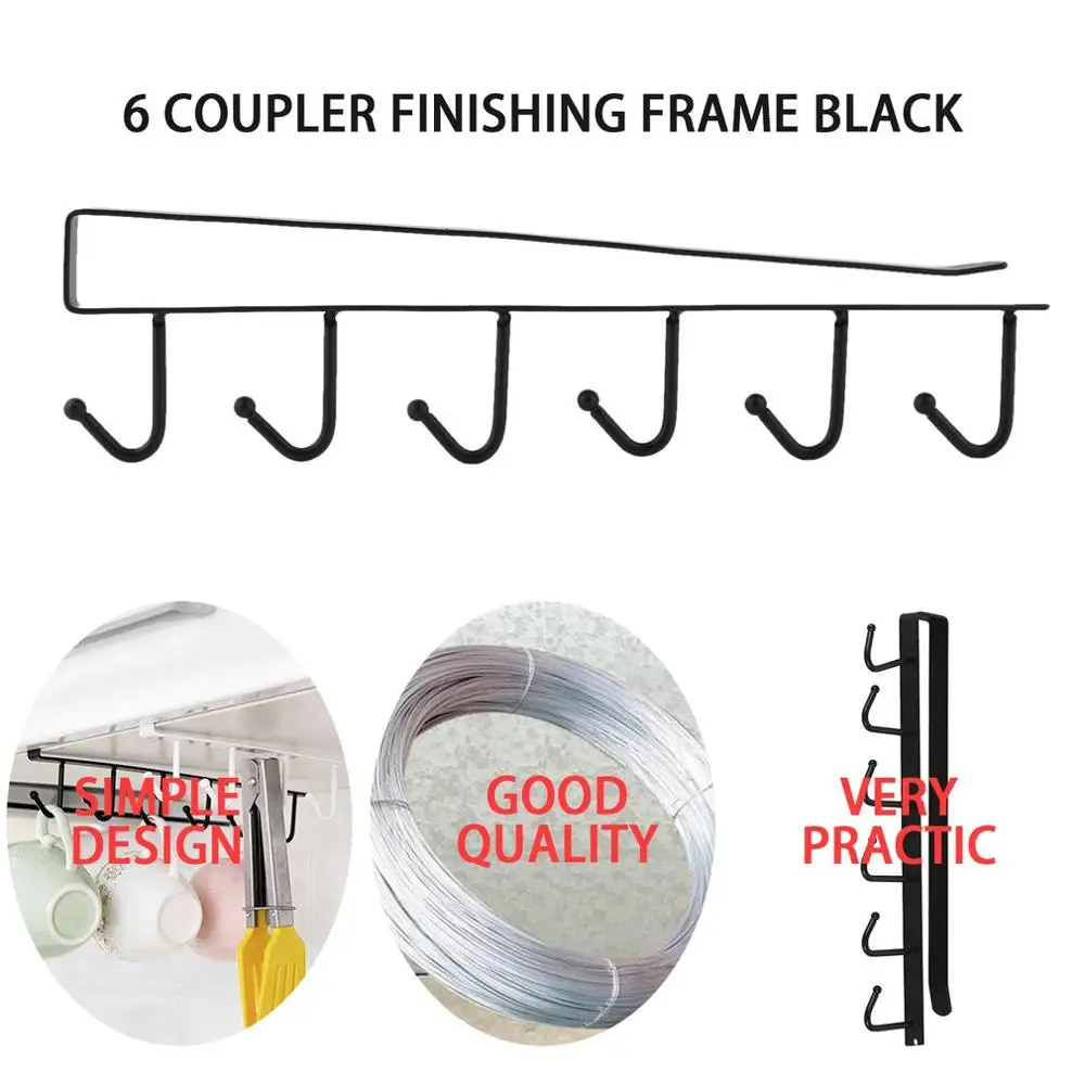 U Type Design 6 Hook Rack Bathroom Kitchen Organizer Seamless Hanging Multi Hooks Wine Coffee Cup Storage Holder Dishes Racks
U Type Design 6 Hook Rack Bathroom Kitchen Organizer Seamless Hanging Multi Hooks Wine Coffee Cup Storage Holder Dishes Racks