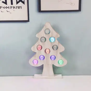 Natural Wood Christmas Tree Ornament Colorful LED Light Xmas Decoration Home Party Festival Holiday Gifts
Natural Wood Christmas Tree Ornament Colorful LED Light Xmas Decoration Home Party Festival Holiday Gifts