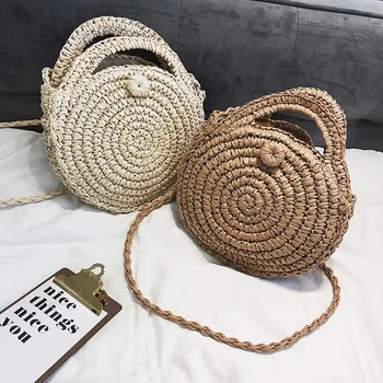 Round Paper rope Beach Bag Summer mini Vintage Handmade Crossbody straw Bag Circle Rattan bag Small Bohemian Shoulder
Round Paper rope Beach Bag Summer mini Vintage Handmade Crossbody straw Bag Circle Rattan bag Small Bohemian Shoulder