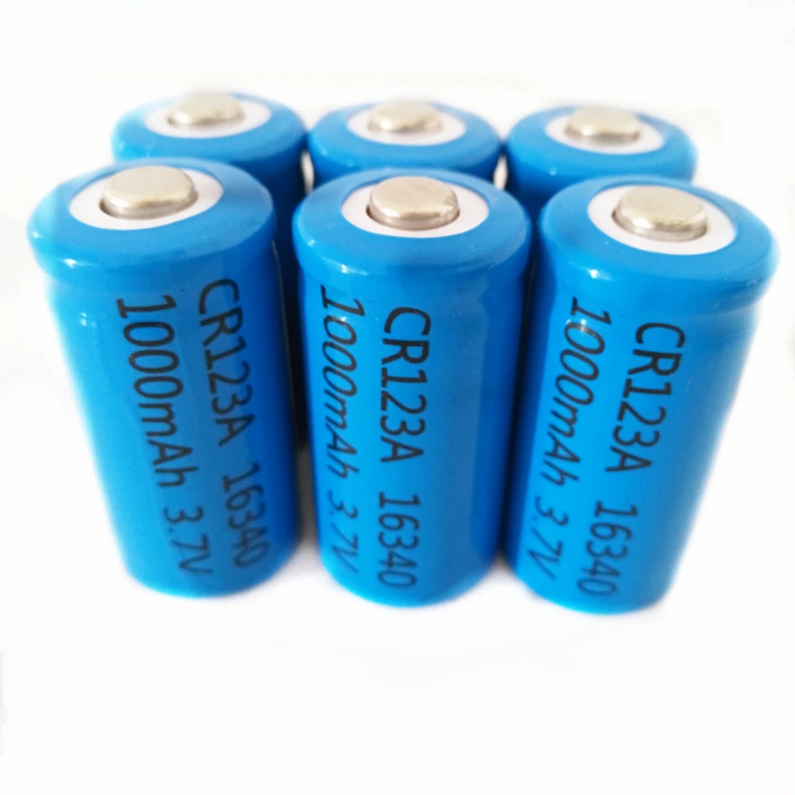 6pcs/lot 3.7V CR123A 16340 rechargeable battery large capacity 1000mAh CR123A lithium secondary battery suitable for camera 
6pcs/lot 3.7V CR123A 16340 rechargeable battery large capacity 1000mAh CR123A lithium secondary battery suitable for camera