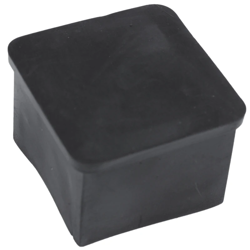 Furniture Chair Square Leg Protector Soft PVC Foot 30mmx30mm 24Pcs Black
