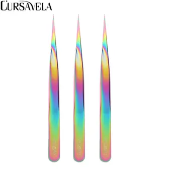 CURSAVELA Multi-Color Steel Straight Eyelashes Tweezers Rainbow Colored Lashes Easy fans Eyelash Extension Nippers Pointed Clip
CURSAVELA Multi-Color Steel Straight Eyelashes Tweezers Rainbow Colored Lashes Easy fans Eyelash Extension Nippers Pointed Clip