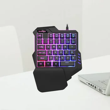 Gaming Keyboard 3 Colors Mixed Backlit Single-hand Control Keypad Keyboard for Laptop Computer
Gaming Keyboard 3 Colors Mixed Backlit Single-hand Control Keypad Keyboard for Laptop Computer