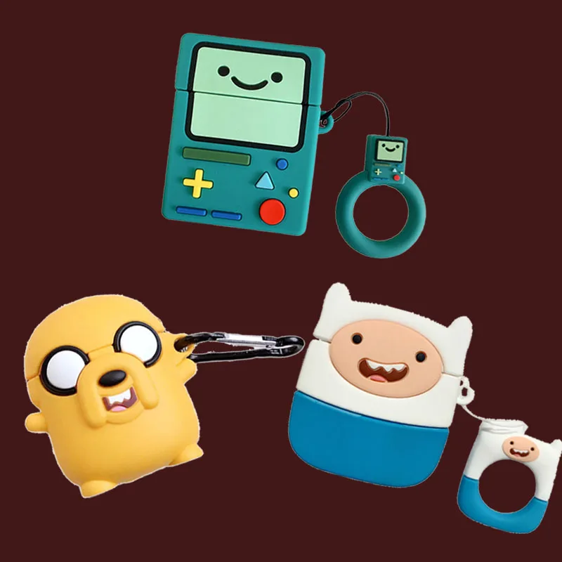 For AirPod 2 Case 3D Cute Cartoon Adventure time Finn Jake Soft Silicone Cases For Apple Airpods Case Cute Cover Funda + Ring
For AirPod 2 Case 3D Cute Cartoon Adventure time Finn Jake Soft Silicone Cases For Apple Airpods Case Cute Cover Funda + Ring