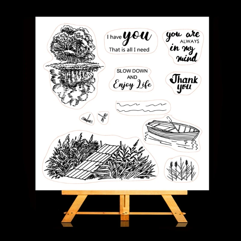 Slow River DIY Silicone Clear Stamp Cling Seal Scrapbook Embossing Album Decor Craft
Slow River DIY Silicone Clear Stamp Cling Seal Scrapbook Embossing Album Decor Craft