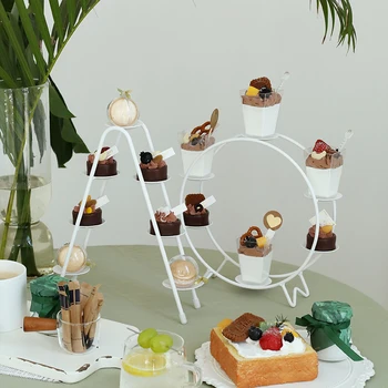 SWEETGO Macaroon holder ferris white wheel ladder shape dessert cupcake trays for wedding table party supplier home decoration
SWEETGO Macaroon holder ferris white wheel ladder shape dessert cupcake trays for wedding table party supplier home decoration