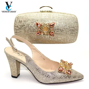 Classics Style Light Gold African Shoes with Matching Bags Set Shoes and Bag Set for Party In Women Hot Selling for Royal Party
Classics Style Light Gold African Shoes with Matching Bags Set Shoes and Bag Set for Party In Women Hot Selling for Royal Party
