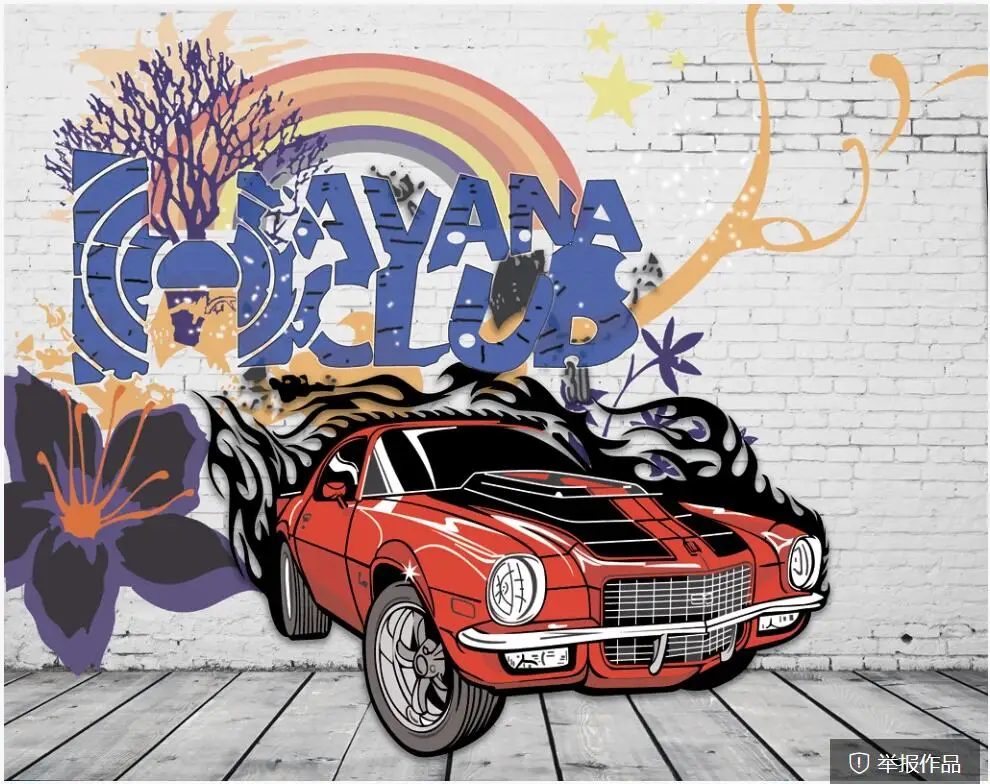 Custom photo mural 3d wallpaper Brick wall cartoon car graffiti rainbow home decor living room wallpaper for walls 3 d
Custom photo mural 3d wallpaper Brick wall cartoon car graffiti rainbow home decor living room wallpaper for walls 3 d