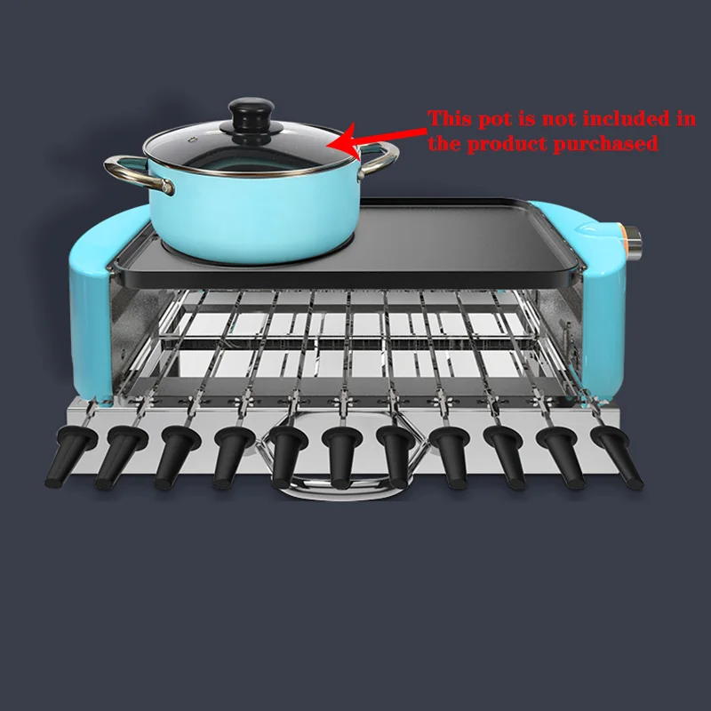 Household Kitchen Integrated Stainless Steel Non-Stick Barbecue Plate Indoor Smokeless Electric Barbecue Grill Kebab Machine 
Household Kitchen Integrated Stainless Steel Non-Stick Barbecue Plate Indoor Smokeless Electric Barbecue Grill Kebab Machine