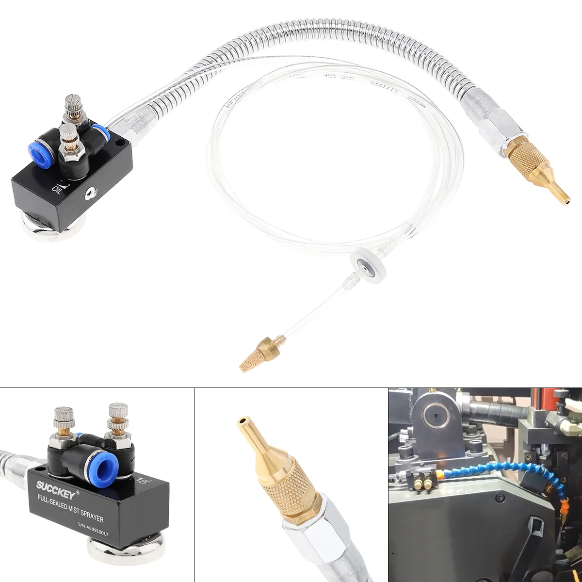 Precision Mist Coolant Lubrication Spray System with Adsorbable Magnetic Base and Stainless Steel Flexible Pipe
Precision Mist Coolant Lubrication Spray System with Adsorbable Magnetic Base and Stainless Steel Flexible Pipe