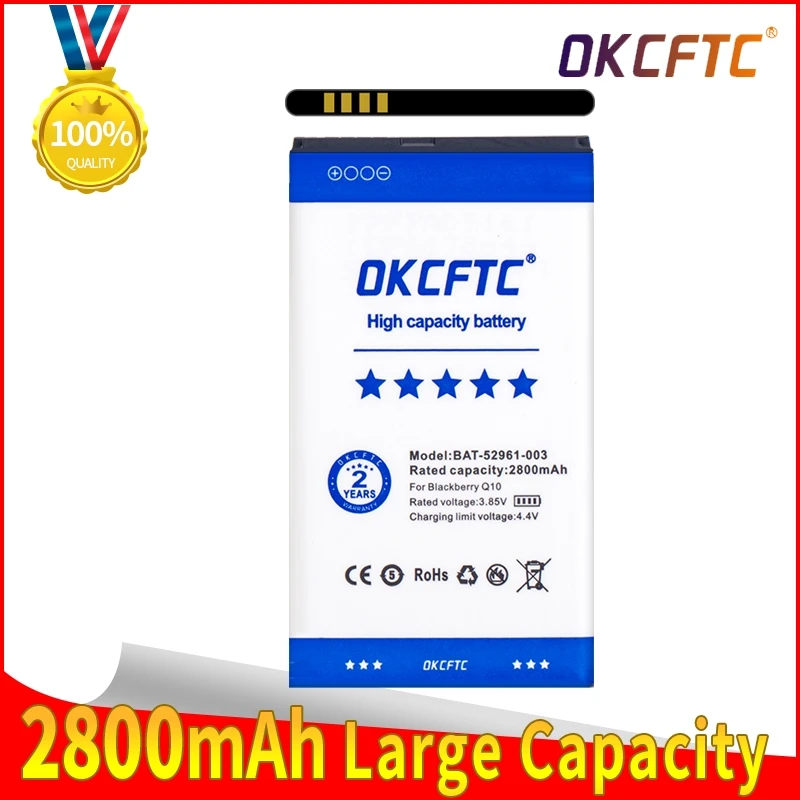 

High quality 2800mAh ACC-53785-201 / BAT-52961-003 / NX1 Battery For Blackberry Q10 / Q10 LTE / Q10 LTE SQN100-1 Phone battery